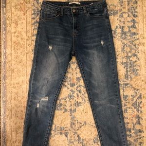 Women’s size 9 distressed jeans